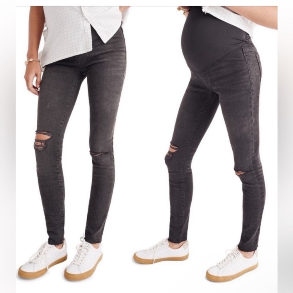 Madewell Maternity Distressed Skinny Jeans
